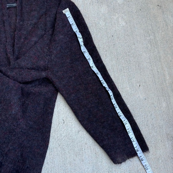 Peruvian Connection Women's Purple Baby Alpaca Sweater Cardigan - Picture 6 of 9